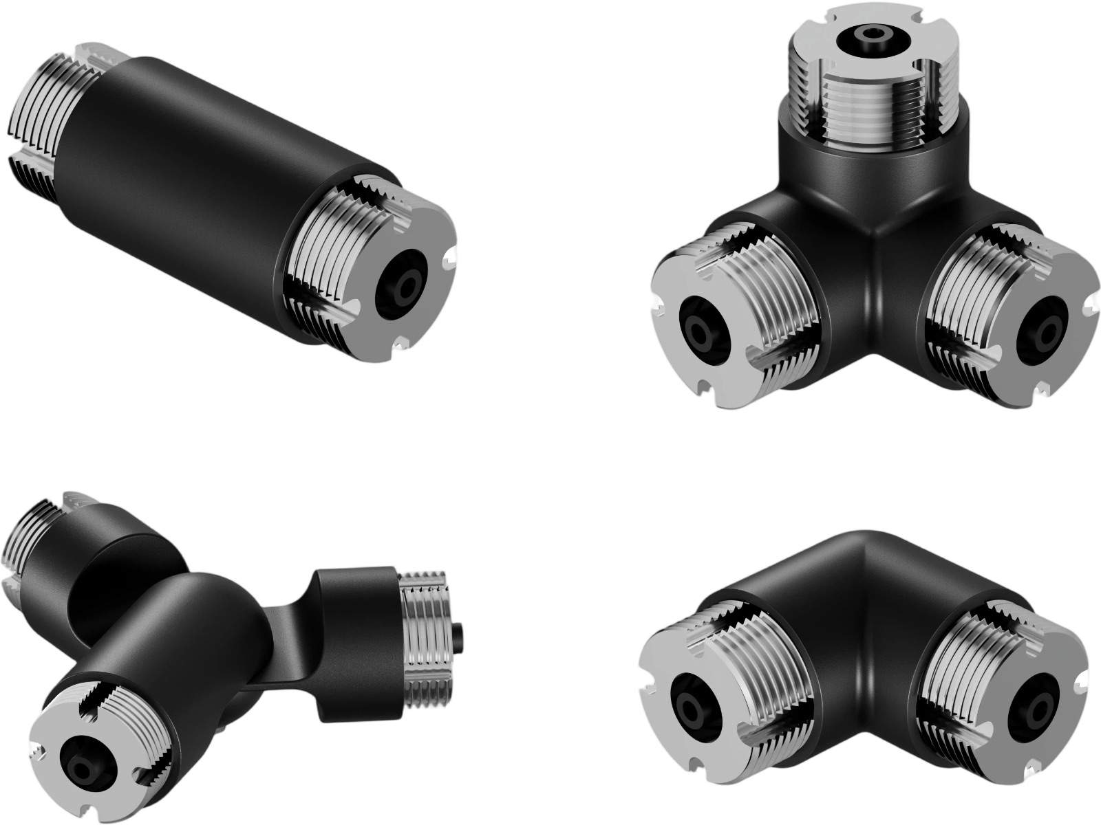 Connector I / L / T / Y — LED Garment Rack Lighting