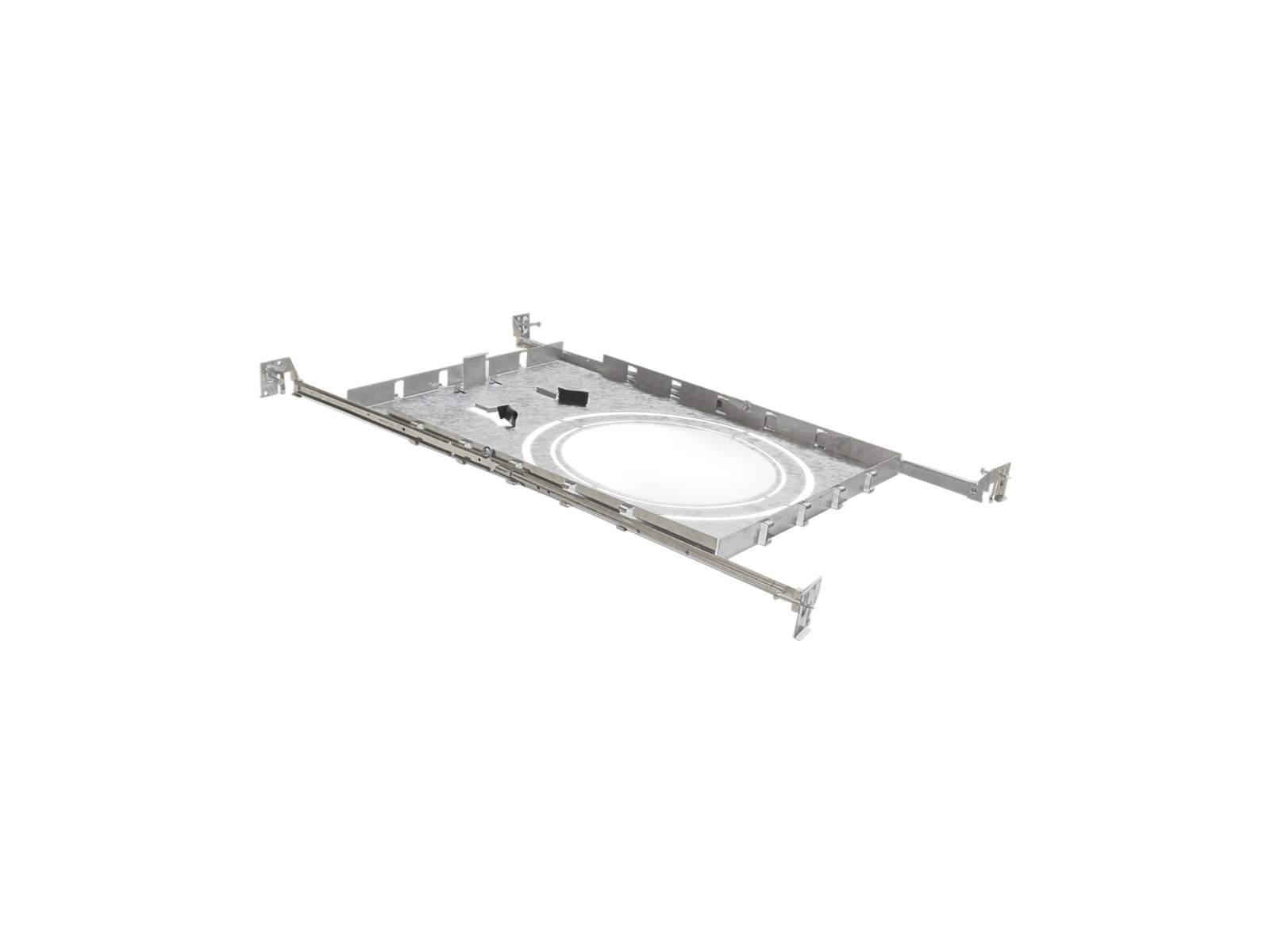 New Construction Mounting Plate — Round Holes 8-10-12" + Sliding Clips — New Construction Mounting Plates