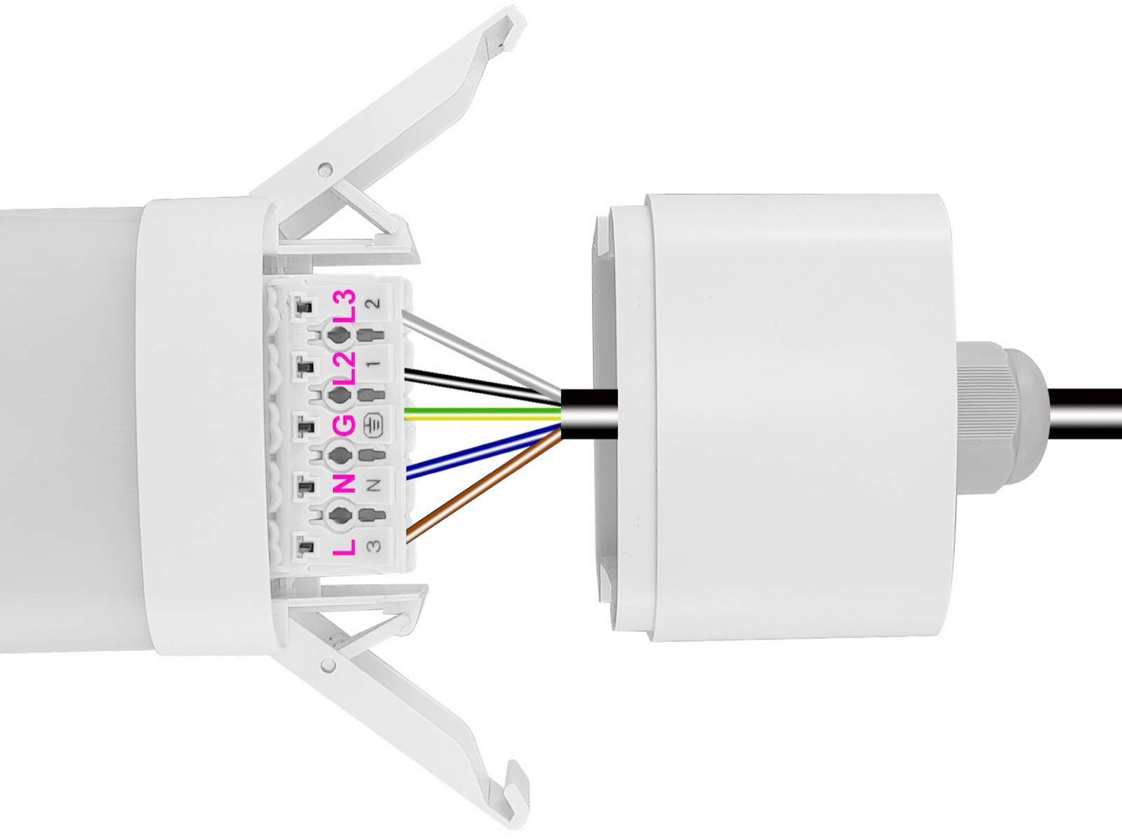 LED Tri-proof Lights — Factories, Cold storage